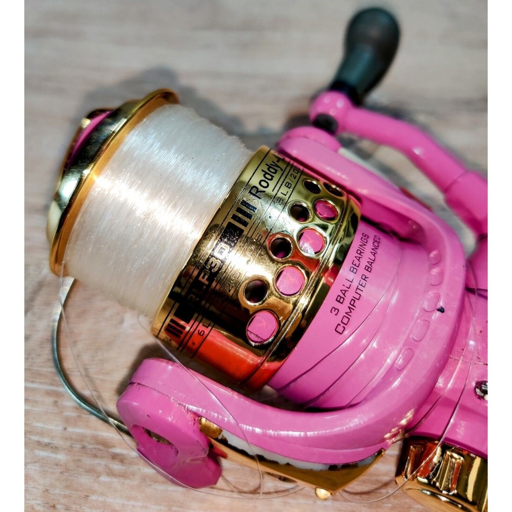 Roddy Lites RLP30 Pink Lady Light Up Spinning Fishing Reel